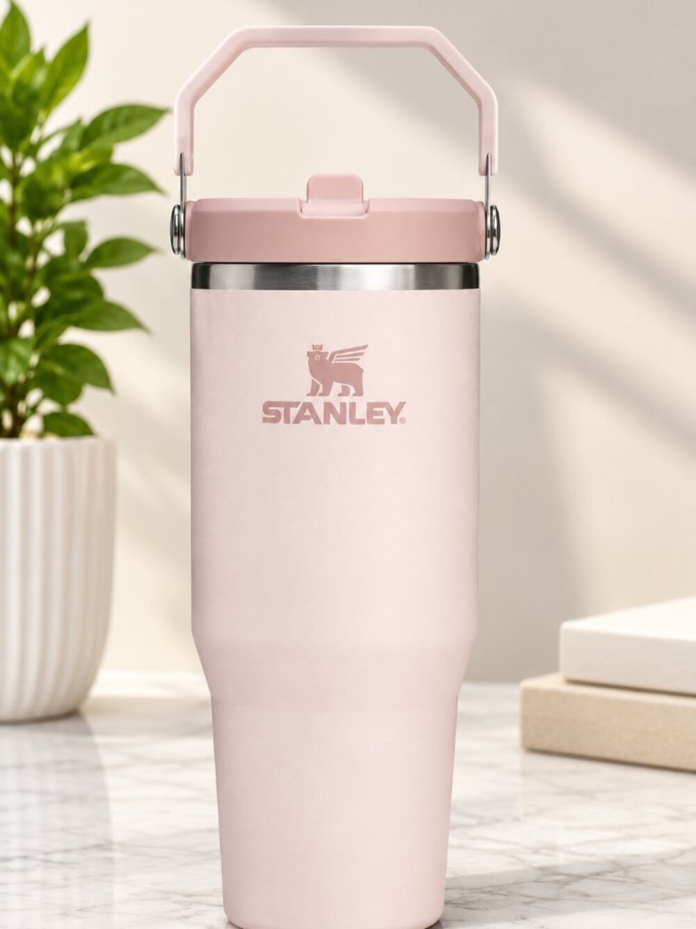 STANLEY IceFlow 2.0 Flip Straw Tumbler, 30 oz, Rose Quartz